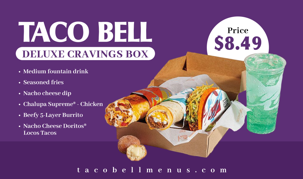 Ultimate Deluxe Cravings Box Taco Bell Taco Bell Menus