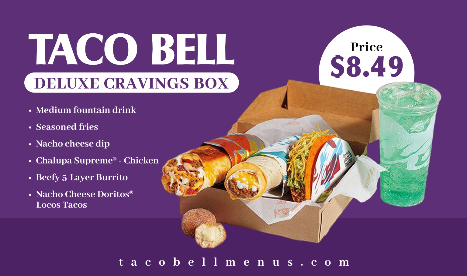 Ultimate Deluxe Cravings Box Taco Bell - Taco Bell Menus