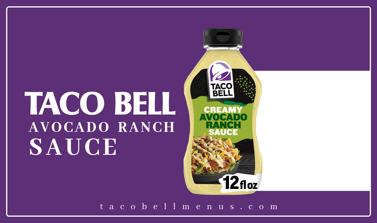 Taco Bell Avocado Ranch Sauce, Taco Bell menu, Taco Bell Avocado Ranch Sauce Nutrition, Taco Bell Avocado Ranch Sauce price, Taco Bell Avocado Ranch Sauce Recipe, Taco Bell flavors, Taco Bell dips