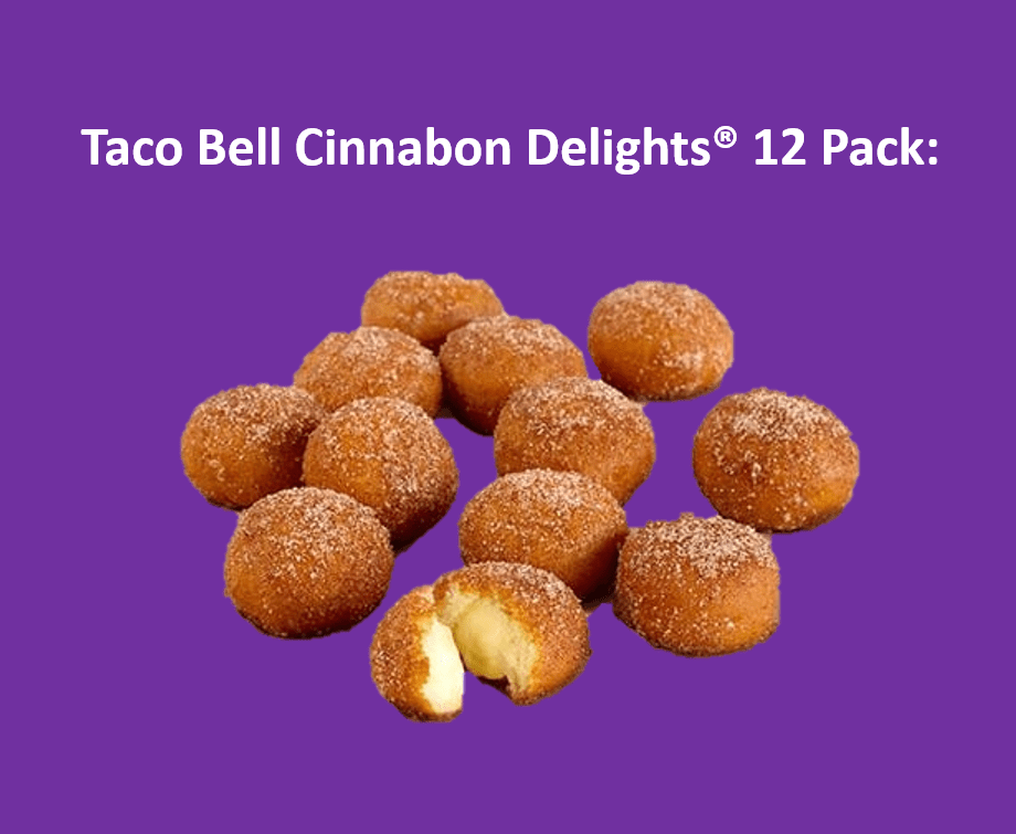 Taco Bell Cinnabon Delights 12 Pack