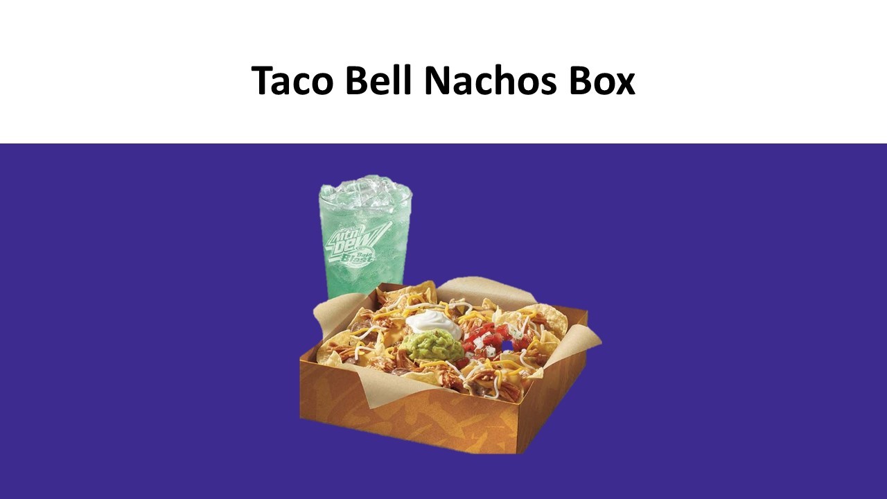 New Taco Bell Nachos Box 2024 Taco Bell Menus