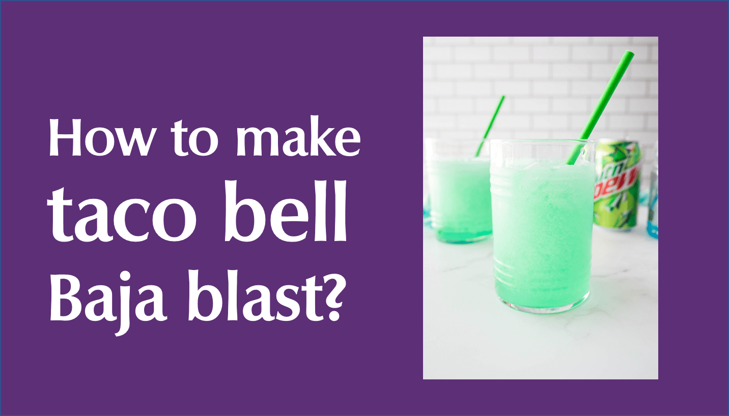 How to make a taco bell Baja blast?