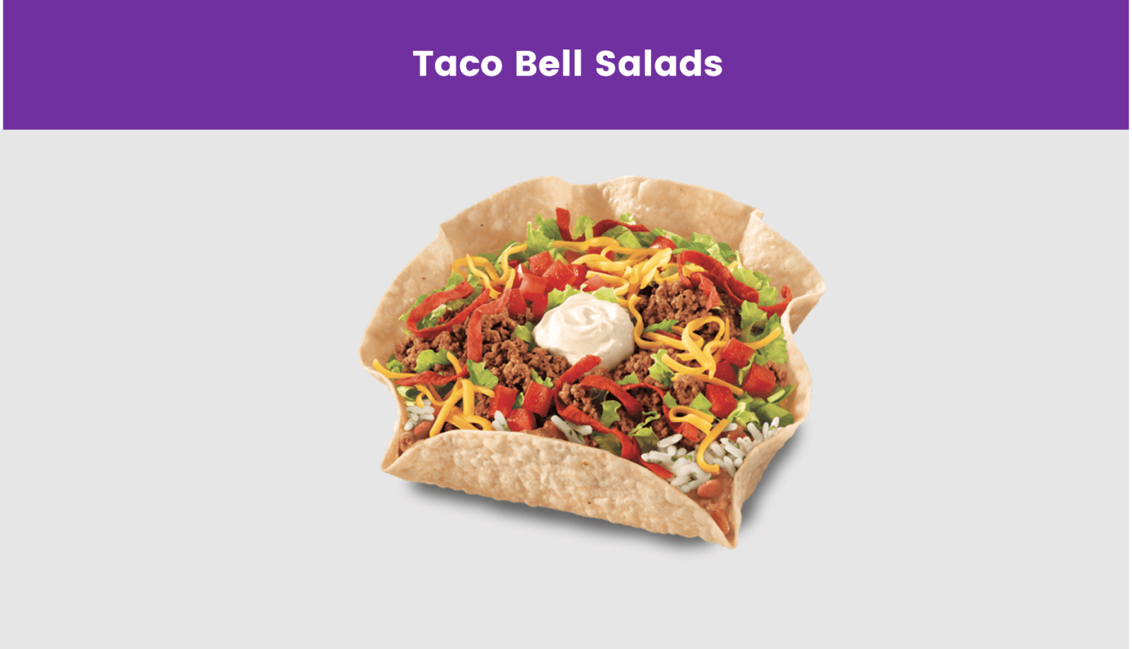 Taco Bell Salads A Fresh Take on a Classic! 2024 Taco Bell Menus