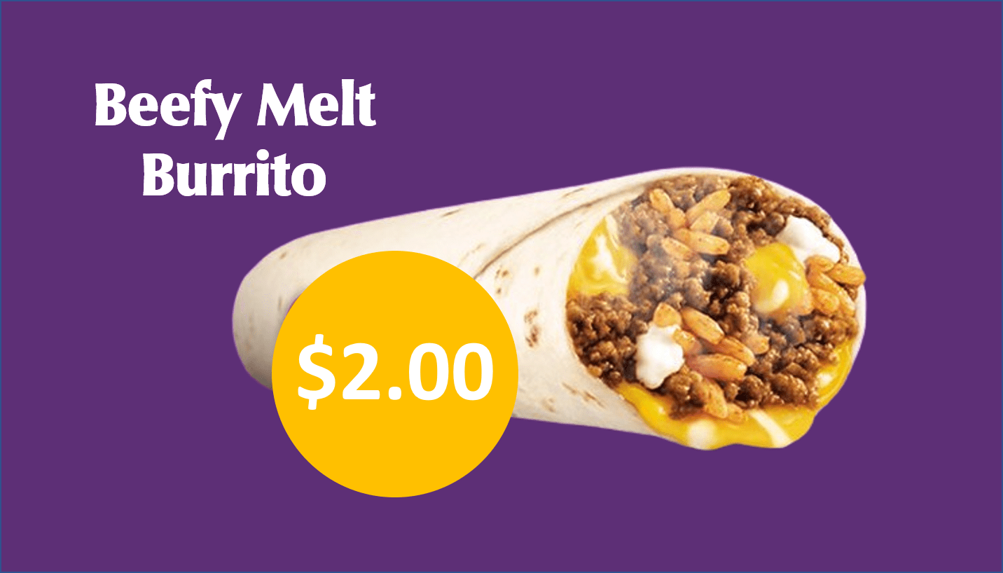 Taco Bell Beefy Melt Burrito