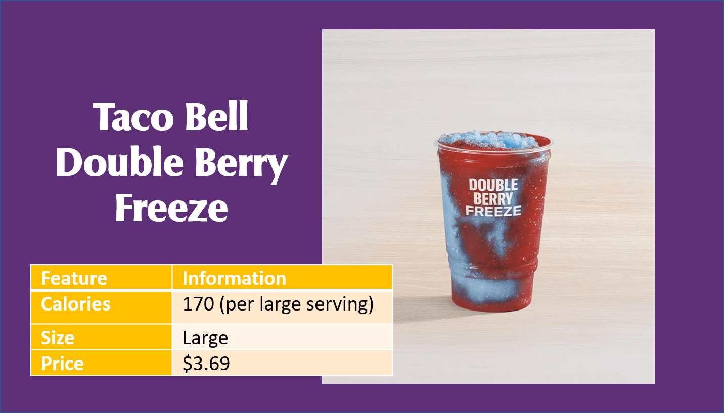 Taco Bell Double Berry Freeze